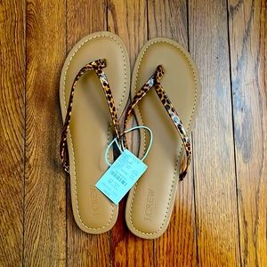 J.Crew Factory animal print sandal size 10 women’s
